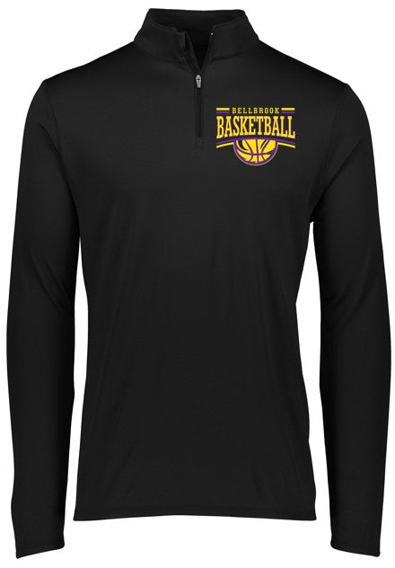 BMS BOYS Basketball Players 1/4 Zip Shooting Shirt w/ Player Name - in Adult Cut