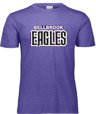 BELLBROOK EAGLES Purple Heather Tri-Blend Shirt