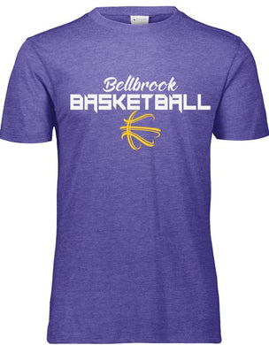 BMS Bellbrook Basketball Purple Tri-Blend Shirt
