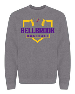 BMS "Bellbrook Baseball" Graphite Spirit Wear Sweatshirt
