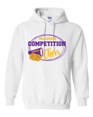 Competition Cheer Megaphone White Hoodie