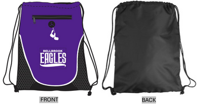 BELLBROOK EAGLES Cinch Bag w/ Zipper Front Pocket