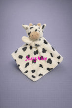 Baby Lovey - Grey & White Cow Security Blanket