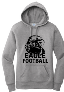 WE Cheer "EAGLE Football" LADIES Athletic Heather Hoodie