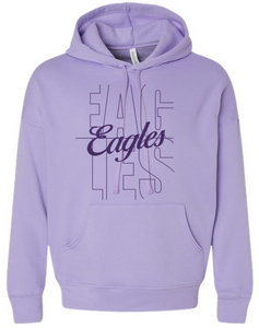 WE Cheer "EAGLES" Bella+Canvas Lavender Hoodie