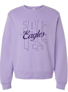 WE Cheer "EAGLES" Bella+Canvas Lavender Sweatshirt