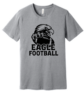 WE Cheer "EAGLE Football" Bella+Canvas Athletic Heather T-Shirt