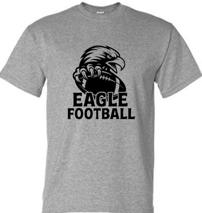 WE Cheer "EAGLE Football" Sport Grey T-Shirt
