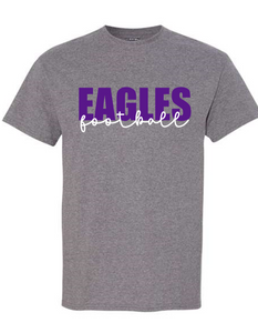 Wee Eagles "Eagles Football" text Graphite Heather T-Shirt