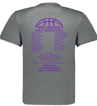 BHS Girls Basketball SWBL Champions Heather Grey Tri-Blend Short Sleeve Shirt