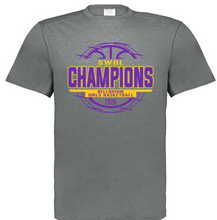 BHS Girls Basketball SWBL Champions Heather Grey Tri-Blend Short Sleeve Shirt