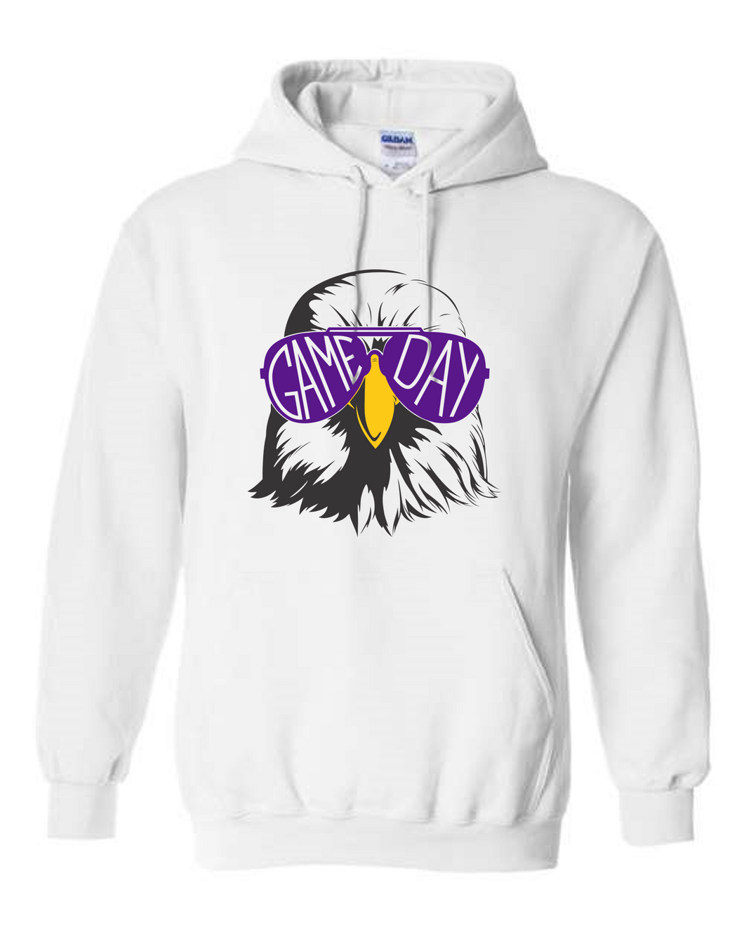 Wee Eagles Cheer Game Day White Hoodie