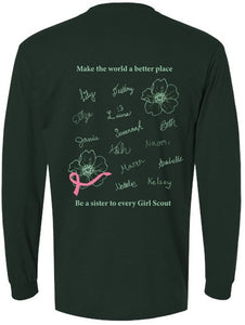 Girl Scout Forest Green Long Sleeve Shirt