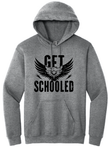 WE Cheer "GET SCHOOLED" Graphite Hoodie