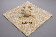 Baby Lovey - Tan & Brown Giraffe Security Blanket