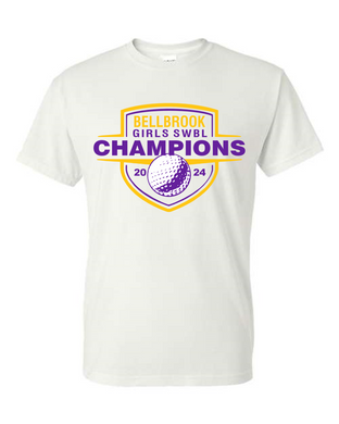 Bellbrook HS GIRLS Golf - 2024 SWBL Champions White T-Shirt