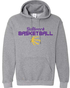BMS Bellbrook Basketball Graphite Heather Hoodie