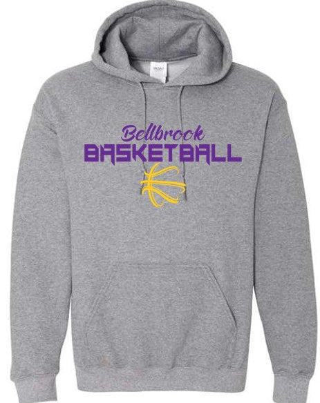 BMS Bellbrook Basketball Graphite Heather Hoodie