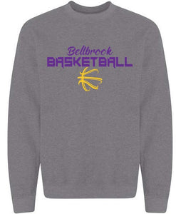 BMS Bellbrook Basketball Graphite Heather Crewneck Sweatshirt
