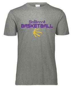 BMS Bellbrook Basketball Graphite Heather Tri-Blend T-Shirt