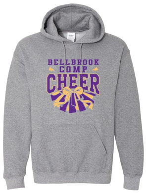 Bellbrook Comp Cheer Bow Graphite Heather Hoodie