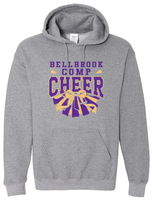 Bellbrook Comp Cheer Bow Graphite Heather Hoodie