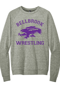 "Bellbrook Wrestling" Adult Grey Frost Sweatshirt