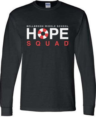 Hope Squad Long Sleeve Black T-Shirt