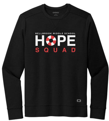 Hope Squad Black Adult OGIO Long Sleeve Crewneck Shirt