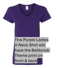 BELLBROOK THEME ONLY LADIES V-NECK SHIRTS (No "CLASS OF" on Back)