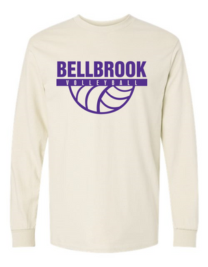 BHS Volleyball Natural 100% Cotton Long Sleeve Shirt