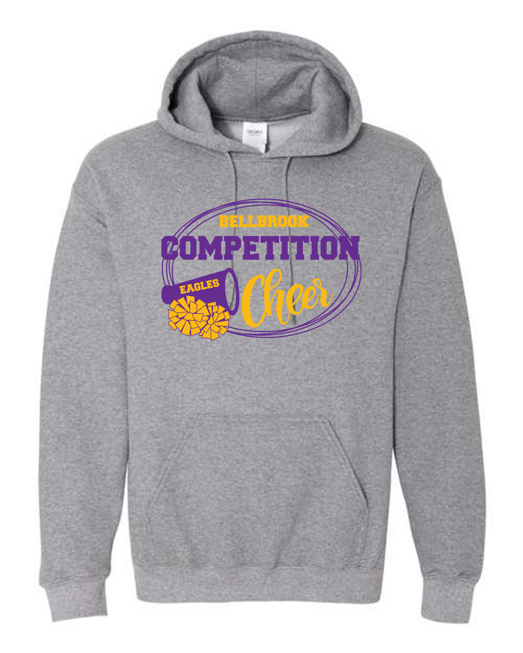 Competition Cheer Megaphone Graphite Heather Hoodie