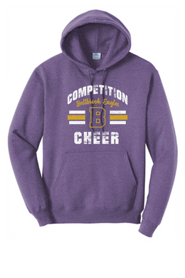 Competition Cheer Block B Adult Purple Heather Hoodie