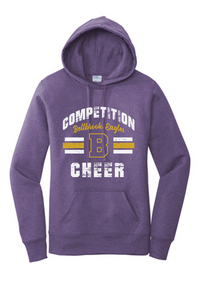 Competition Cheer Block B Ladies Purple Heather Hoodie
