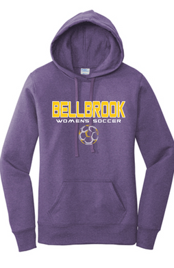 BHS Women's Soccer Purple Ladies Heather Hoodie