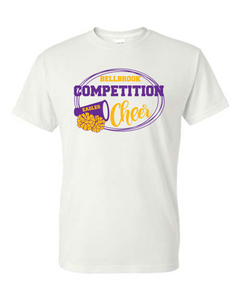 Competition Cheer Megaphone White T-Shirt