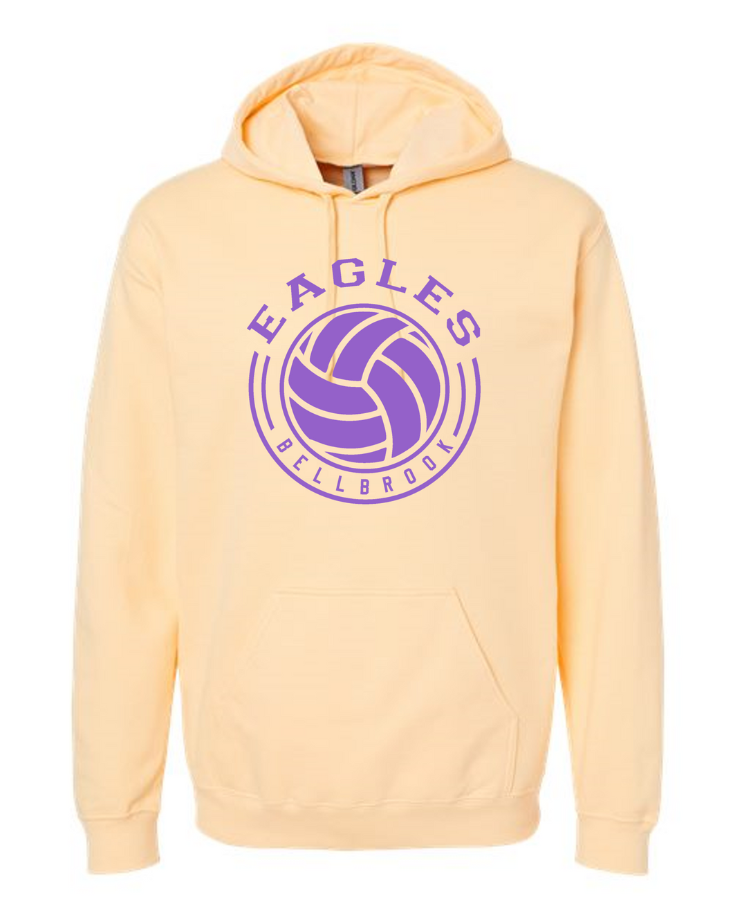 Bellbrook Middle School Volleyball Yellow Haze Hoodie