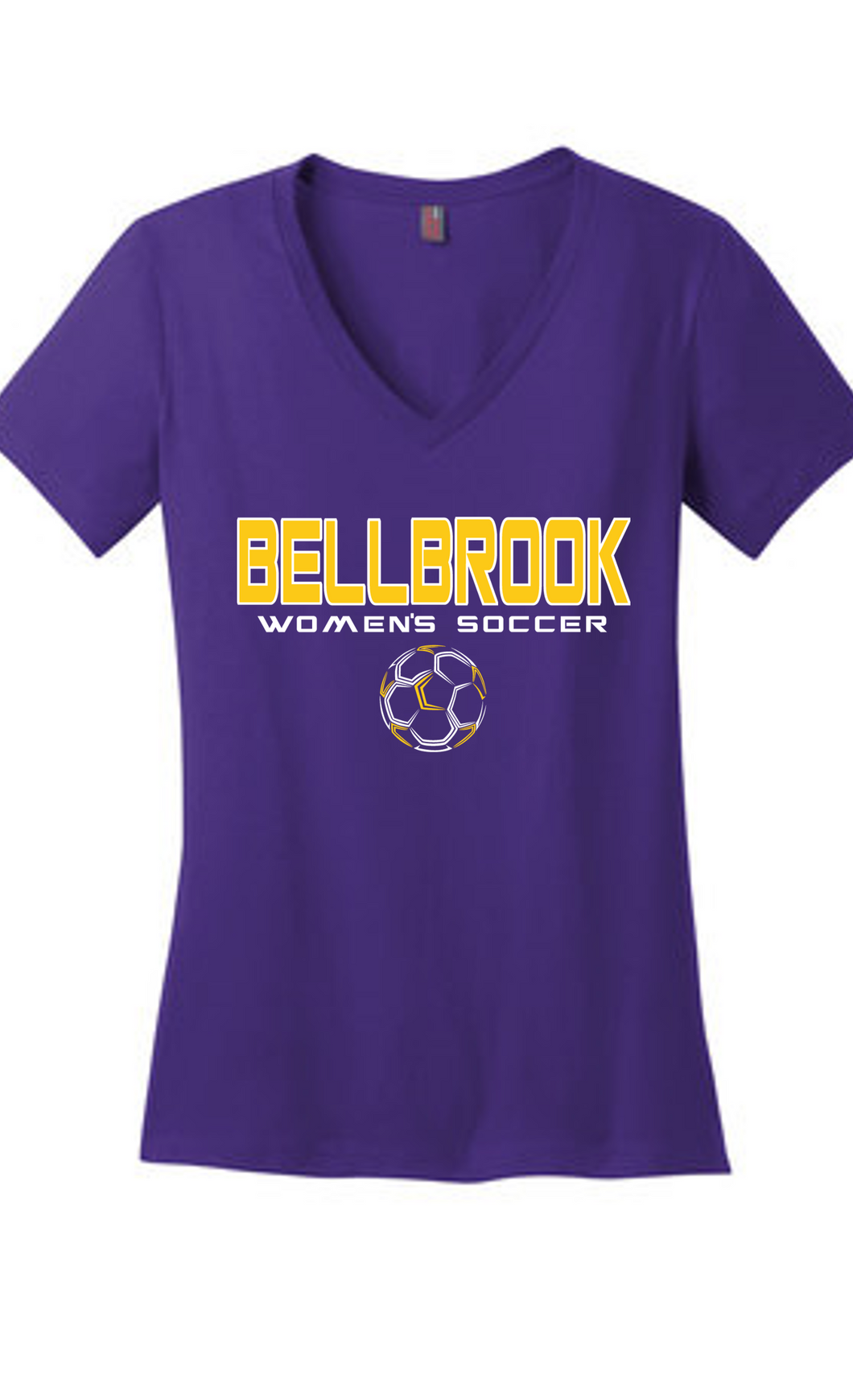 BHS Women's Soccer Ladies Purple V-Neck Shirt