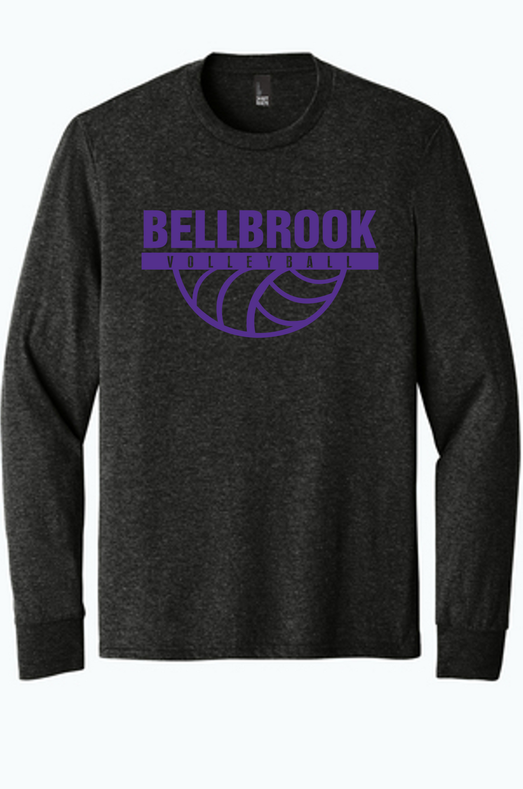 BHS Volleyball Black Frost Tri-Blend Long Sleeve Shirt