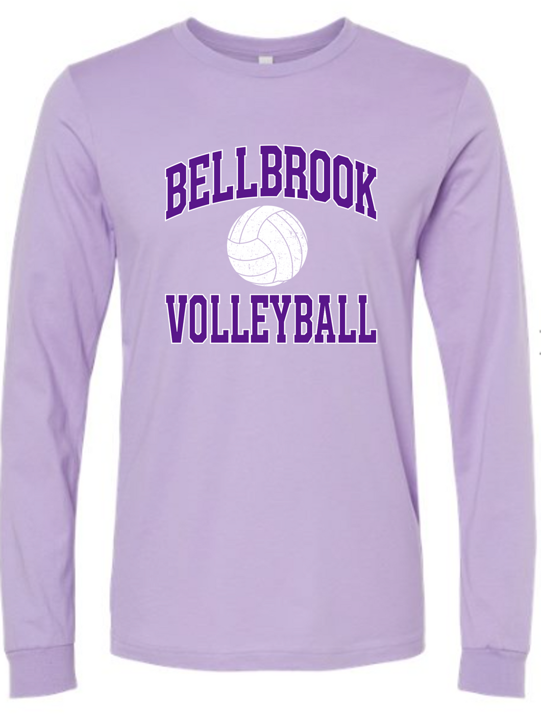 Bellbrook Middle School Volleyball Lavender Long Sleeve Shirt