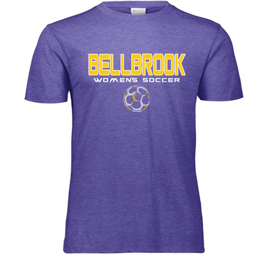 BHS Women's Soccer Adult Heather Purple Tri-Blend Shirt