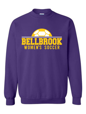 BHS Women's Soccer Adult Purple Crewneck Sweatshirt