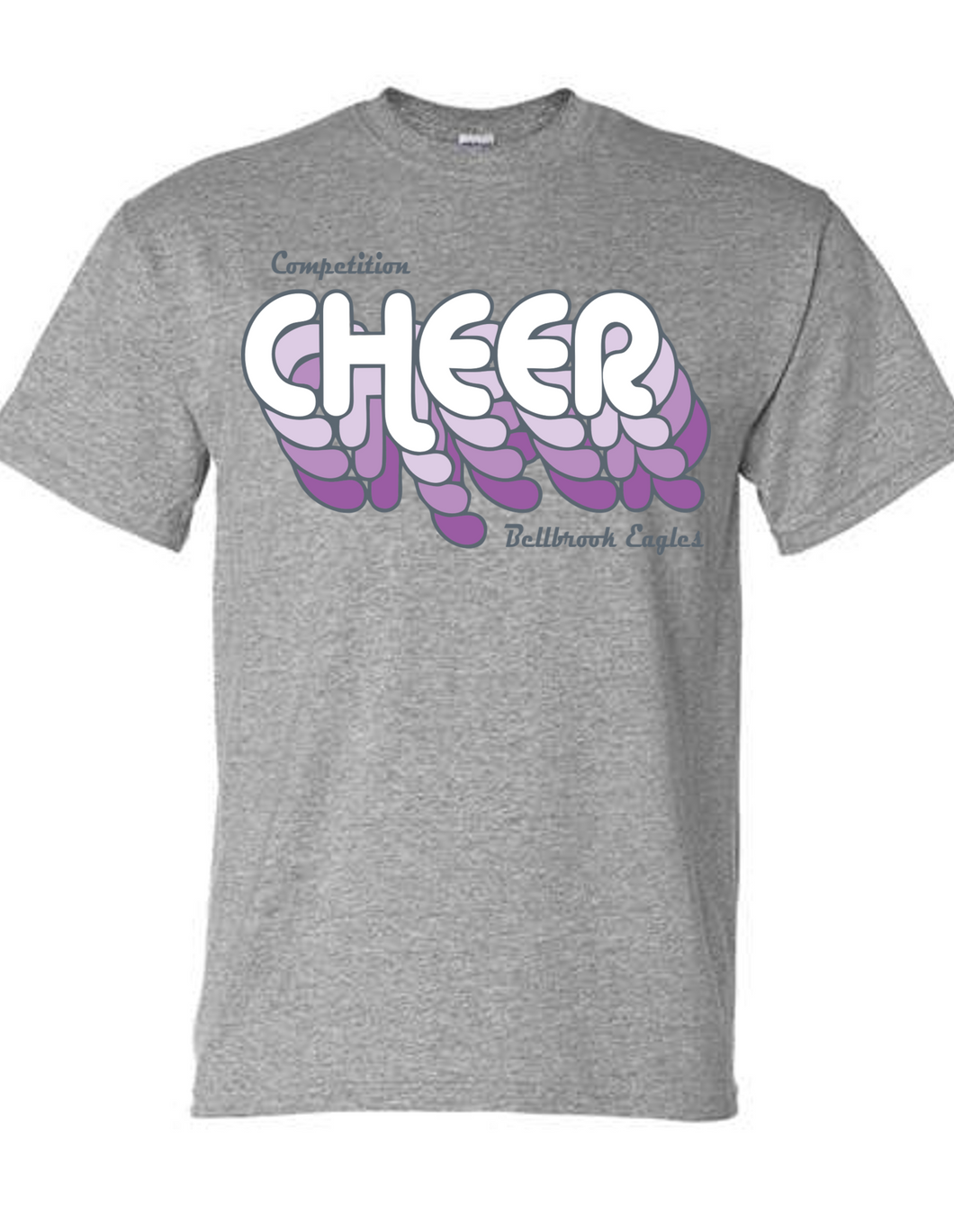 Competition CHEER CHEER CHEER Sport Grey T-Shirt