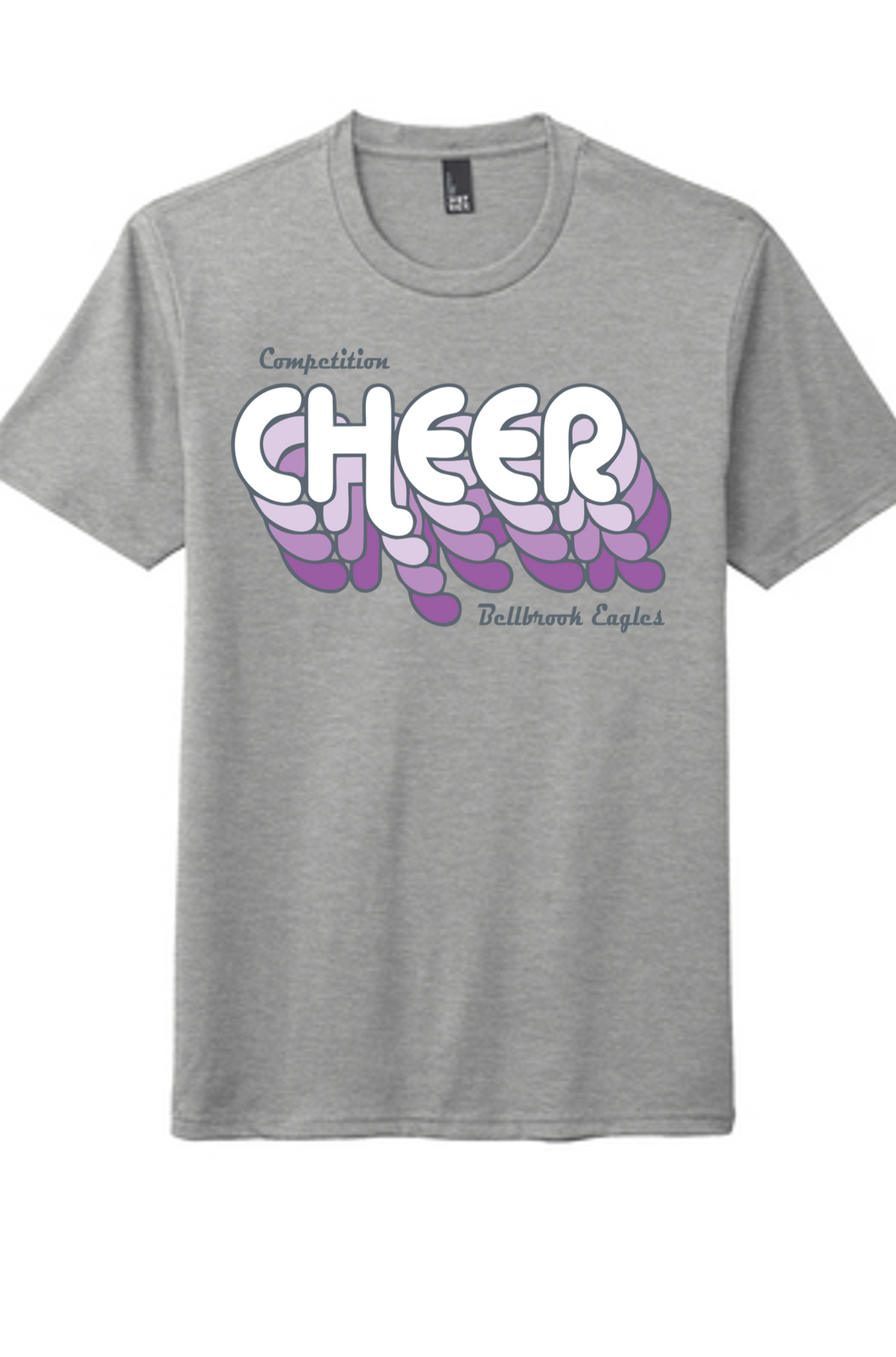 Competition CHEER CHEER CHEER Heather Grey Tri-Blend Shirt