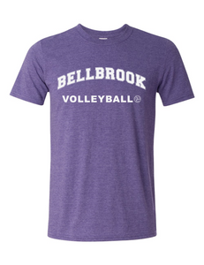 BHS Volleyball Adult Heather Purple T-Shirt