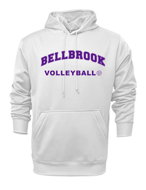 BHS Volleyball White Performance Hoodie