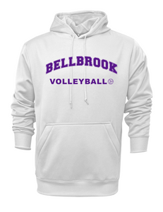 BHS Volleyball White Performance Hoodie