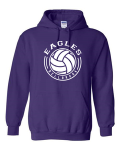 Bellbrook Middle School Volleyball Purple Hoodie