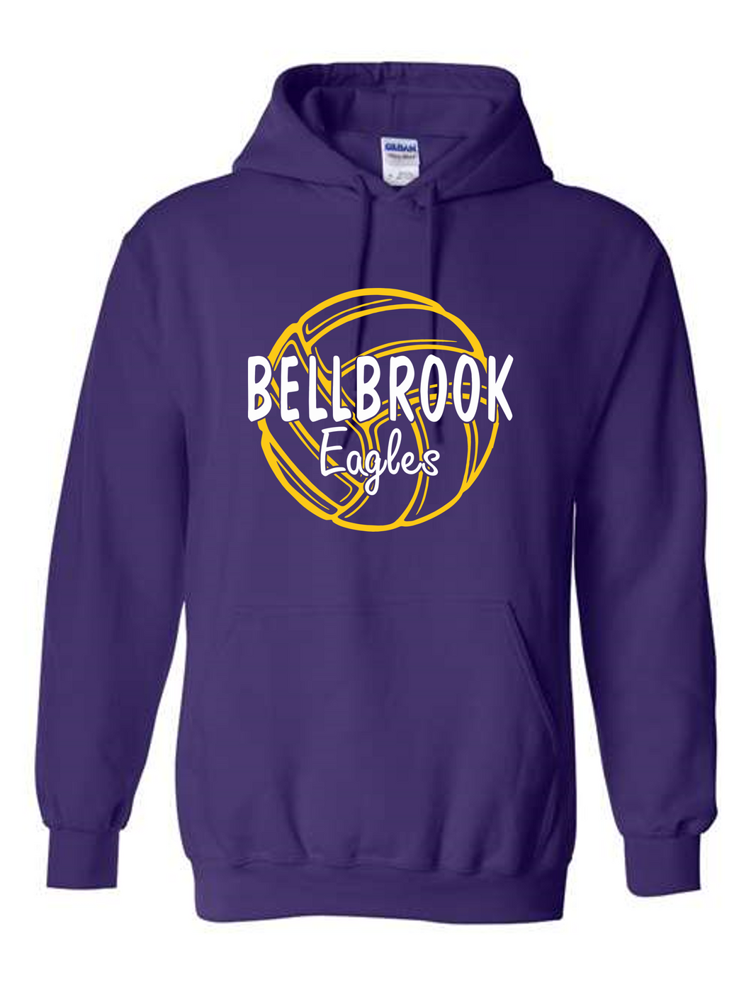 Bellbrook Middle School Volleyball Purple Hoodie