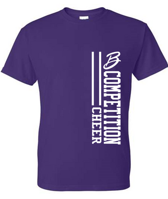 Script B Competition Cheer Purple T-Shirt